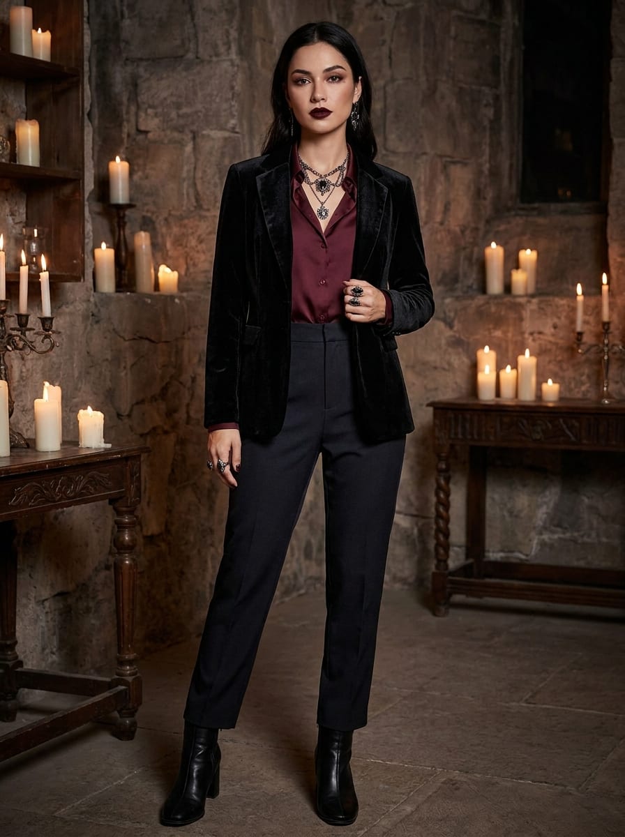 Eleganter Vampir-Look - Halloween Kostüm Frauen